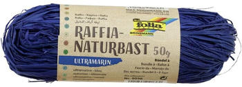 Folia Raffia Naturbast 50g matt ultramarin