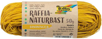 Folia Raffia Naturbast 50g bananengelb