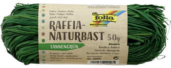 Folia Raffia Naturbast 50g tannengrün