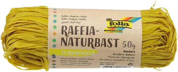 Folia Raffia Naturbast 50g zitronengelb