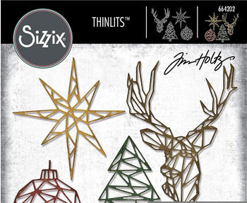 Sizzix Thinlits 664202 Geo Christmas by Tim Holtz