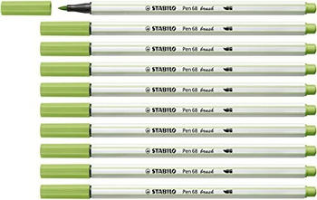 STABILO Pen 68 brush Einzelstift pistazie (568/34)