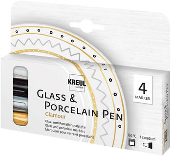C. Kreul Glamour Porzellanstifte farbsortiert 2,0-4,0mm 4 Stück