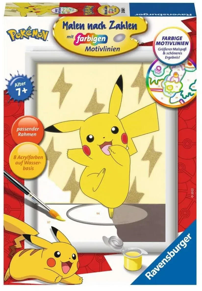 Ravensburger Malen nach Zahlen - Pokemon - Pikachu Malen nach Zahlen
