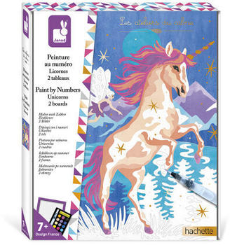 Janod Paint by Numbers - Unicorns