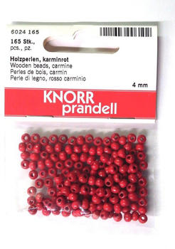 Brunnen Verlag Holzperlen 4 mm karminrot 165 St.