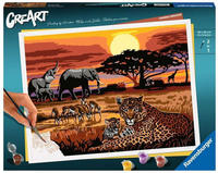 Ravensburger Malen nach Zahlen "CreArt, Savannah Landscapes" Made in Europe