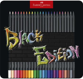 Faber-Castell Black Edition Buntstifte - 24er Metalletui