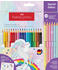 Faber-Castell Colour Grip Buntstifte - Einhorn - 18+6 Kartonetui