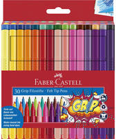 Faber-Castell 155335, Faber-Castell Filzstift Grip Colour Marker 30x Etui