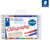 STAEDTLER Kalligraphie-Marker "Calligraph Duo ", 24 Farben, 2,0/3,5 mm,