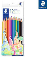 Staedtler 175 C12 Y, Staedtler Farveblyant sekskantet pastel farver ass (12)...