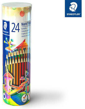 Staedtler Noris colour 185 Buntstifte - Sechskantform - 3 mm - 24er Metalldose
