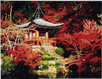 Crystal Art Japanese Temple 40x50cm
