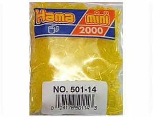 Hama Perlen 2000 Stück - transparent-gelb