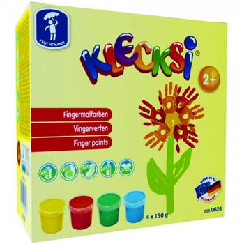 Feuchtmann Klecksi 4 Dosen a 150 g hochwertige Fingermalfarben