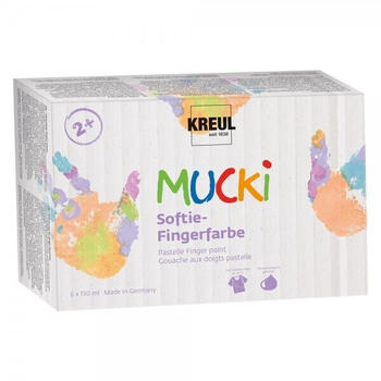 C. Kreul Mucki Softie-Fingerfarbe, 6 x 150 ml (2321)