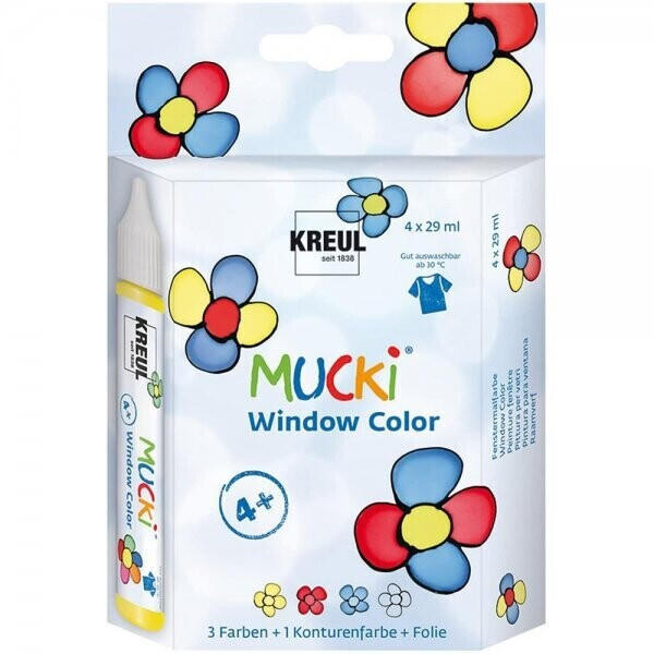 C. Kreul Mucki Window Color Set, 4 x 29 ml (24450)
