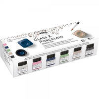 KREUL Glass & Porcelain Chalky Set 6 x 20 ml
