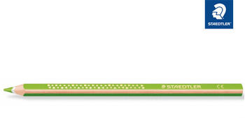Staedtler Noris jumbo 1284 Buntstift - ergonomische Dreikantform - 4 mm - gelbgr&uuml;n