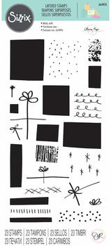 Sizzix Layered Clear Stamps Giftwrap by Olivia Rose