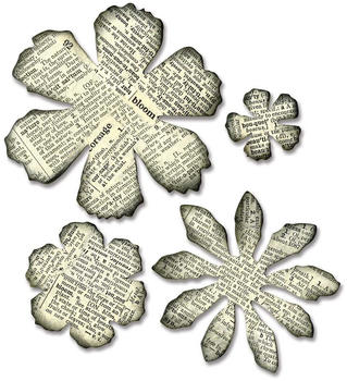 Sizzix Bigz Die Tattered Florals Stanzschablone