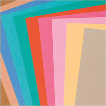Rico Design Moosgummi x 2mm 20x30cm 10 Farben pastell/natur