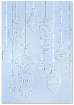 Sizzix 3D Textured Impressions Embossing Folder Sparkly Ornaments