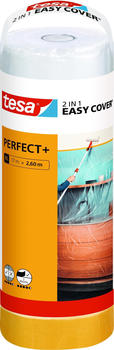 tesa Easy Cover Perfect+ Refill M - 2in1 Malerfolie mit Malerband aus Washi-Papier 17 m x 2,60 m