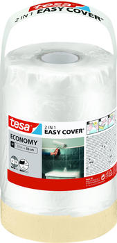 tesa Easy Cover ECONOMY 2 in 1 Malerfolie und Kreppband 33 m x 55 cm