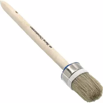 N&ouml;lle Industrie Ringpinsel Gr&ouml;&szlig;e 6 Borstenl&auml;nge 52 mm &Oslash; 30 mm helle Mischborste roher Holzstiel (52806)