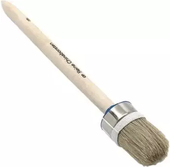 Industrial Quality Supplies Ringpinsel Größe 14 Borstenlänge 66 mm helle Mischborste roher Holzstiel (52814)