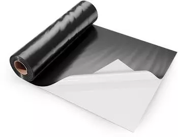 VEVOR PE Baufolie 14Mil 3,05x30,48m, Dampfsperre, schwarz-weiß doppelseitig (YF10FT100FTBW14MIL)