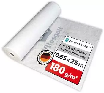 Scorprotect Boden- und Treppenschutzvlies Vliesgott 0,65 x 25 m 180 g/m&sup2; (SCP-BSV180-6525)
