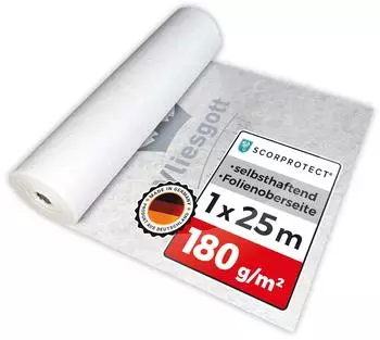 Scorprotect Boden- und Treppenschutzvlies Vliesgott 1 x 25 m 180 g/m² (SCP-BSV180-25100)