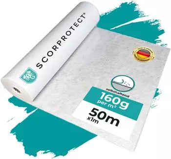 Scorprotect Abdeckvlies 1 x 50 m mit Folienoberseite 160 g/m² (TreppTurbo160 50/100)