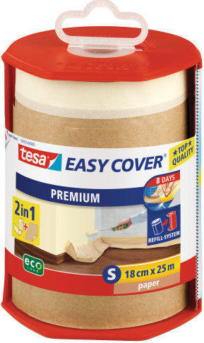 tesa EASY COVER Premium Papier Nachfüllrolle 57011 (25 x 180 mm)