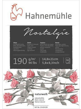 Hahnemühle A5 Nostalgie 190gSkizzenpapier Kopfgeleimt 148x21cm (10628209)