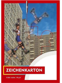 B&ouml;ttcher-AG Zeichenblock Action, A3, 190 g/m&sup2;, wei&szlig;, geleimt, 10 Blatt