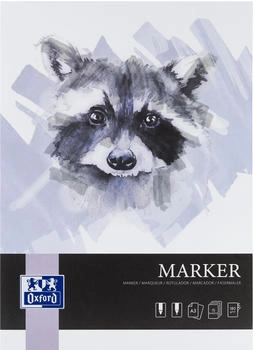 Oxford Zeichenblock 400166105 Marker A3 180 g/m² weiß geleimt 15 Blatt
