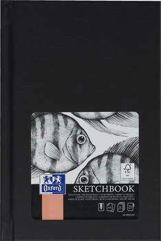 Oxford Skizzenbuch 400152626 Sketchbook A6 hoch 100 g/m² weiß Fadenbindung Hardcover 96 Blatt