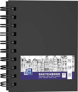 Oxford Skizzenbuch 400152649 Sketchbook A6 hoch 100 g/m² weiß Spiralbindung Hardcover 80 Blatt