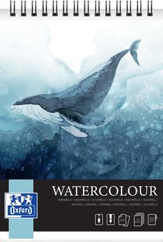 Oxford Aquarellpapier 400167561 Watercolour A4 300 g/m² naturweiß Spiralbindung 10 Blatt