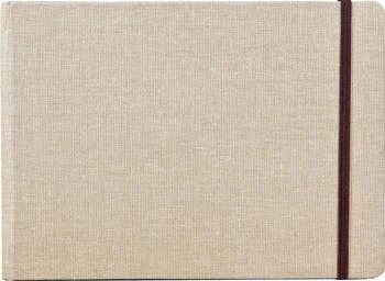 Clairefontaine Reisealbum A5 Goldine Leinen 30 Blatt 180g - Natur 96108C