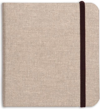 Clairefontaine Reisealbum Goldine Leinen 32 Blatt 180g 15x15 cm - Natur 96102C