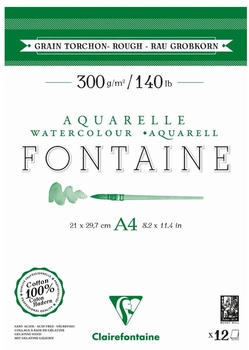 Clairefontaine Aquarellblock FONTAINE rau DIN A4