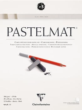 Clairefontaine Pastellblock 12 Blatt 30x40cm 4 Farben sortiert 96029C