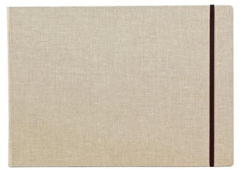 Clairefontaine Reisealbum A4 Goldine Leinen 30 Blatt 180g Natur 96107C