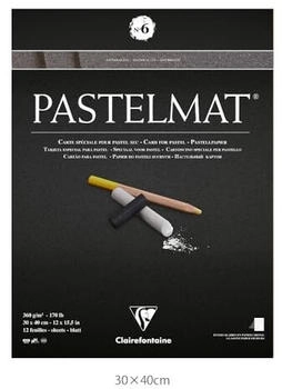 Clairefontaine Pastellblock 12 Blatt 30x40cm 4 Farben sortiert 96050C