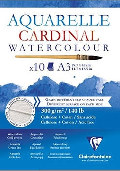 Clairefontaine Cardinal Glued Pad Skizzenbuch A3 300 g